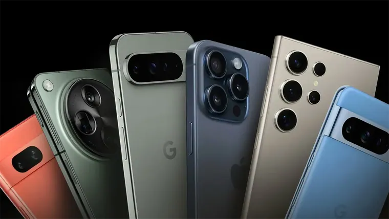 Celulares Pixel, Samsung y iPhone de gama alta