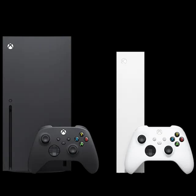 Consolas Xbox Series X y Series S con joysticks