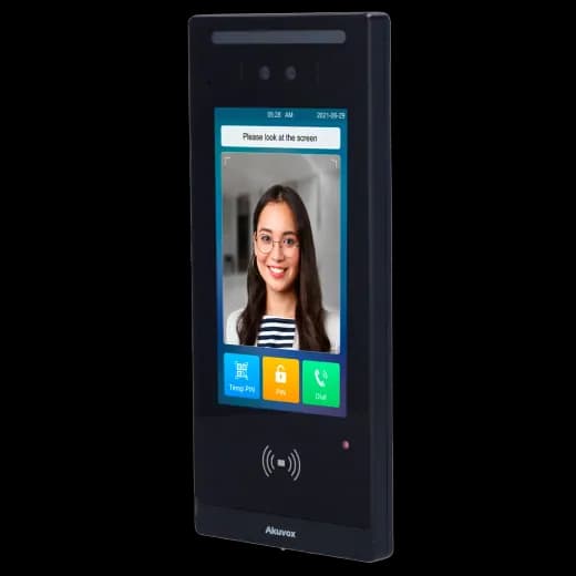 Lector de reconocimiento facial con pantalla táctil