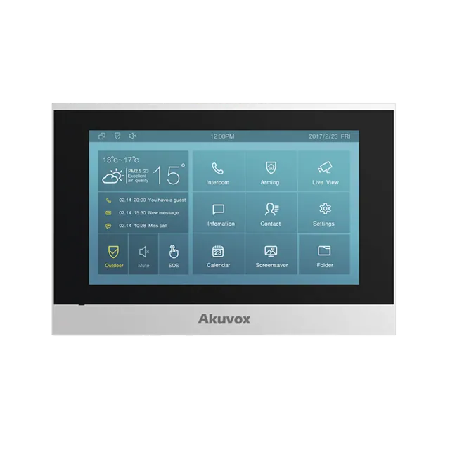 Monitor interior táctil para videoportero